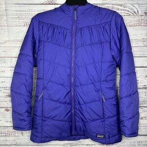 Patagonia Purple Full Zip Puffer Jacket Girl’s Size Large G25